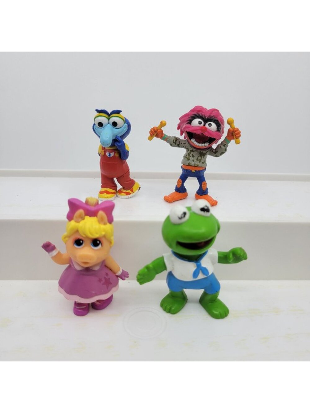 The Muppet Babies Lot of 2" Figures - Kermit, Miss Piggy, Gonzo, Animal